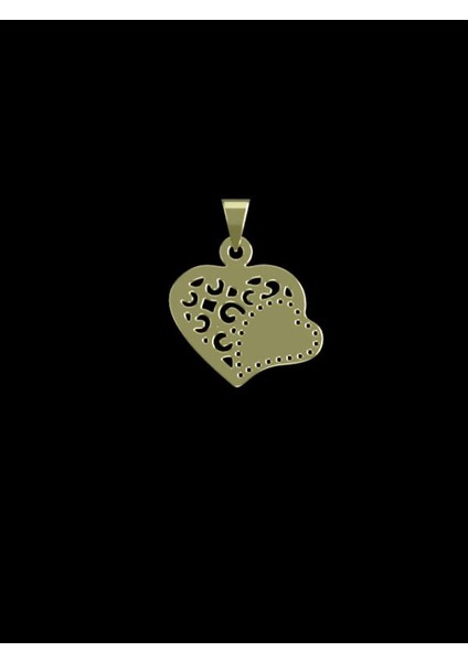 14 Ayar Altın Kalp Kolye Ucu 0.5 Gr, KC11553 Kodlu
