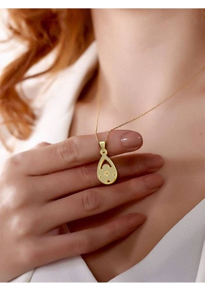 14 Ayar Altın Gözyaşı Damlası Kolye Ucu 0.5 Gr, KC11696 Kodlu modelleri