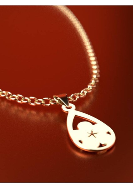 14 Ayar Altın Gözyaşı Damlası Kolye Ucu 0.5 Gr, KC11696 Kodlu fırsatları