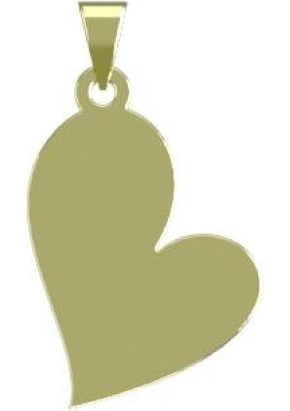 14 Ayar Altın Kalp Kolye Ucu 0.5 Gr, KC17801 Kodlu
