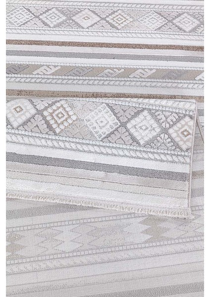 Dalida 3208A Yumuşak Dokulu Iskandinav Desenli Gri Bej Krem Salon, Mutfak, Oturma, Çocuk Oda Halısı modelleri