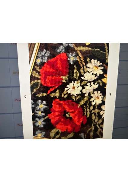 Ahşap Çerçeveli Goblen Tablo 55 cm 47 cm Ölçülerinde modelleri