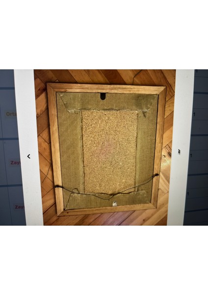 Ahşap Çerçeveli Goblen Tablo 55 cm 47 cm Ölçülerinde