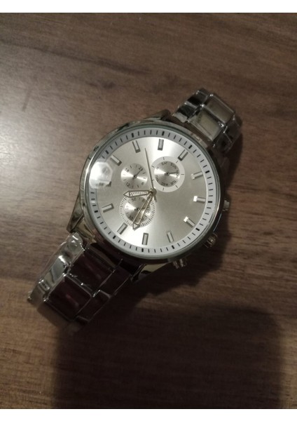 Erkek Kol Saati Çelik Kordon Gümüş Renk 6048