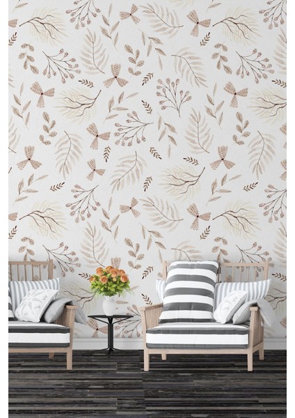 Pastel Renklerde Çiçek Desenli Duvar Kağıdı, Romantik ve Şık Yatak Odası Dekoru fiyatları