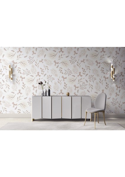 Pastel Renklerde Çiçek Desenli Duvar Kağıdı, Romantik ve Şık Yatak Odası Dekoru modelleri