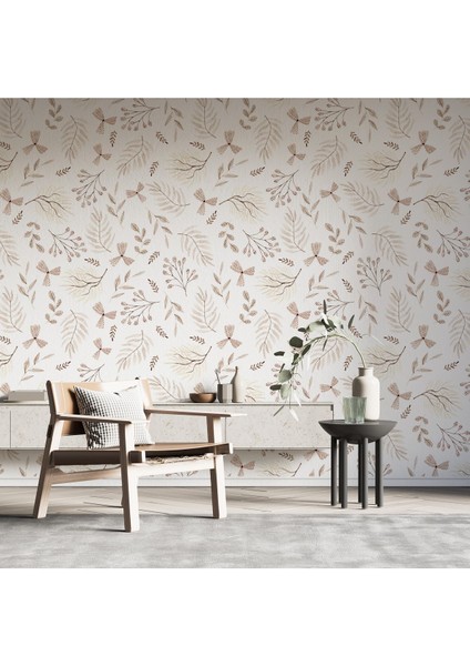 Pastel Renklerde Çiçek Desenli Duvar Kağıdı, Romantik ve Şık Yatak Odası Dekoru fırsatları