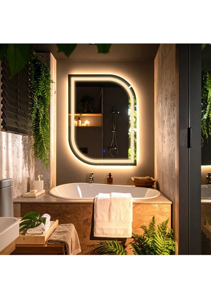 Ledli, Kumlamalı, Dokunmatik, Günışığı Aynası, Banyo ve Lavabo Için Parlak ve Şık Tasarım modelleri
