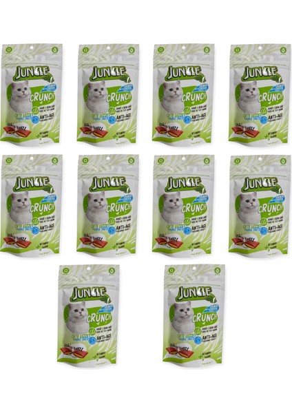 Crunch Kedi Ödül Maması Deri ve Tüy Bakımı - Yas.kars. 10 Adet (1X60GR)