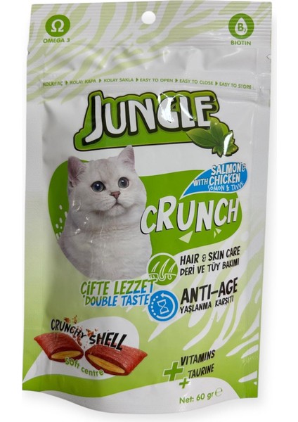 Crunch Kedi Ödül Maması Deri ve Tüy Bakımı - Yas.kars. 10 Adet (1X60GR) fiyatları