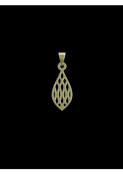 14 Ayar Altın Gözyaşı Damlası Kolye Ucu 0.5 Gr, KC12780 Kodlu