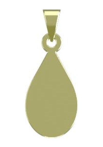 14 Ayar Altın Gözyaşı Damlası Kolye Ucu 0.5 Gr, KC13225 Kodlu