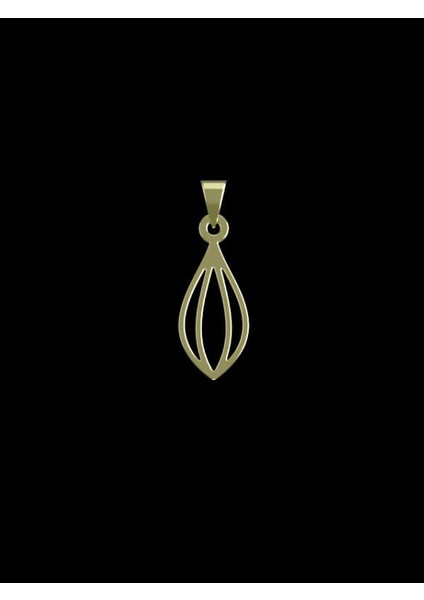 14 Ayar Altın Gözyaşı Damlası Kolye Ucu 0.5 Gr, KC12759 Kodlu