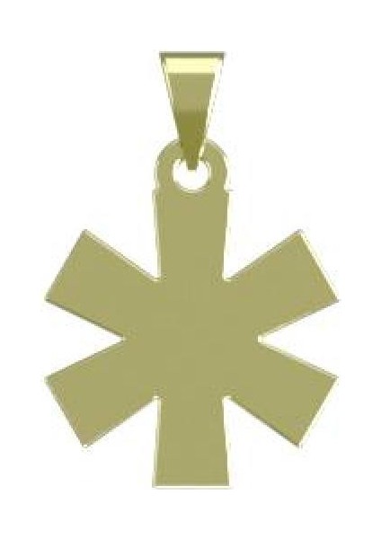 14 Ayar Altın Yıldız Kolye Ucu 0.5 Gr, KC15393 Kodlu