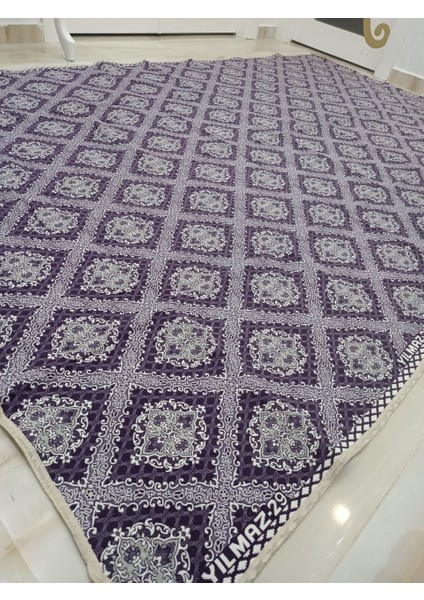 Osmanlı Modeli Halı Örtüsü Çift Yönlü Dokuma Savan Kilim