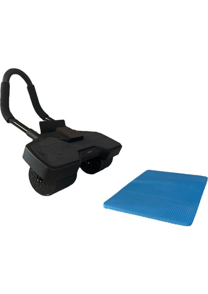 Dijital Sayaçlı Çek Bırak Karın Egzersiz Aleti | 3 Tekerli Ab Wheel + Diz Için Mat Dahil