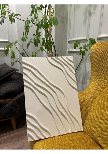 El Yapımı Beyaz Dekoratif Tablo, Şık ve Modern Duvar Sanatı modelleri