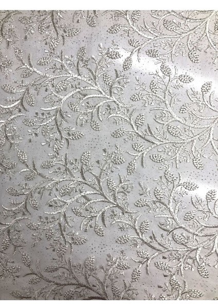 Simli Elbiselik Desenli Güpür 140CM En