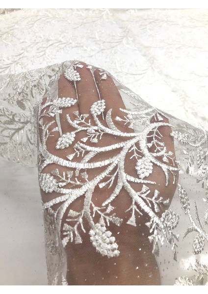 Simli Elbiselik Desenli Güpür 140CM En modelleri