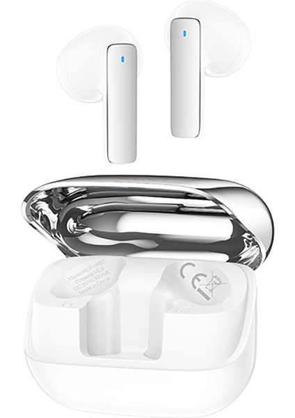 REP- W80 Hi- Fi Ses Tws Kulak Içi Bluetooth Kulaklık V5. 3 Beyaz
