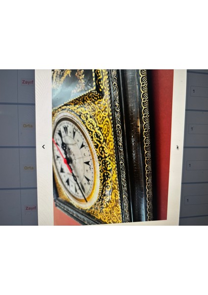 46 cm x 33 cm Ölçülerinde Istanbul Galata Görselli Osmanlıca Rakamlı Pilli Duvar Saati indirimleri