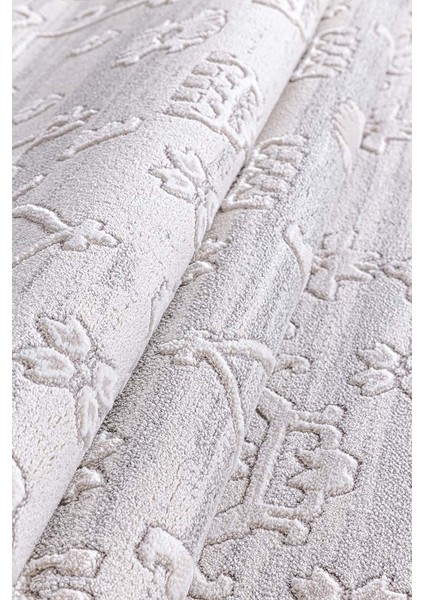 Dalida 3215A Yumuşak Dokulu Iskandinav Desenli Gri Krem Salon, Mutfak, Oturma, Çocuk Oda Halısı modelleri