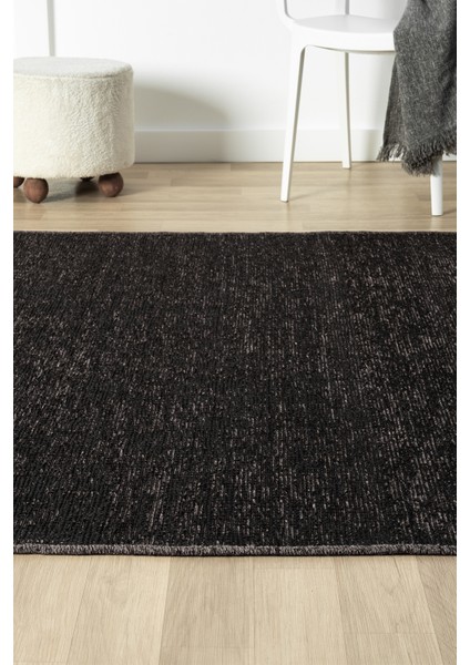 Antik Antrasit Halı Yıkanabilir Kaymaz Taban Şönil Kilim Dokuma Pamuk Taban Kilim 10105A 80 x 150 cm indirimleri
