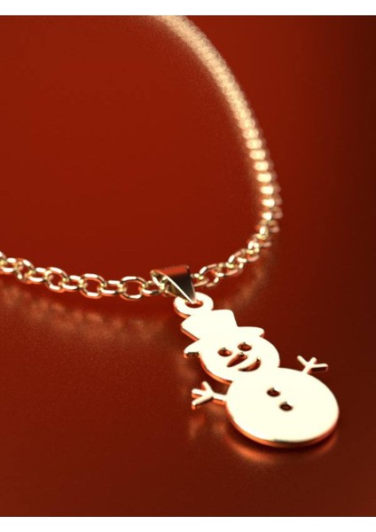 14 Ayar Altın Kardan Adam Kolye Ucu 0.5 Gr, KC13628 Kodlu fırsatları