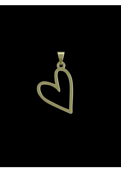 14 Ayar Altın Kalp Kolye Ucu 0.5 Gr, KC17534 Kodlu