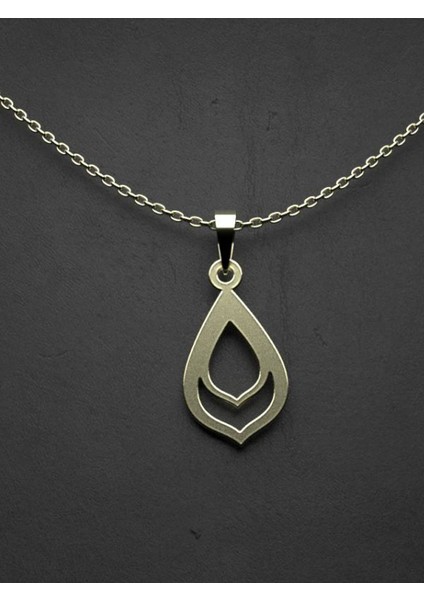 14 Ayar Altın Gözyaşı Damlası Kolye Ucu 0.5 Gr, KC10970 Kodlu