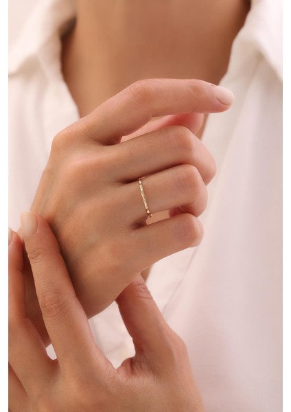 14 Ayar Minimal Yüzük