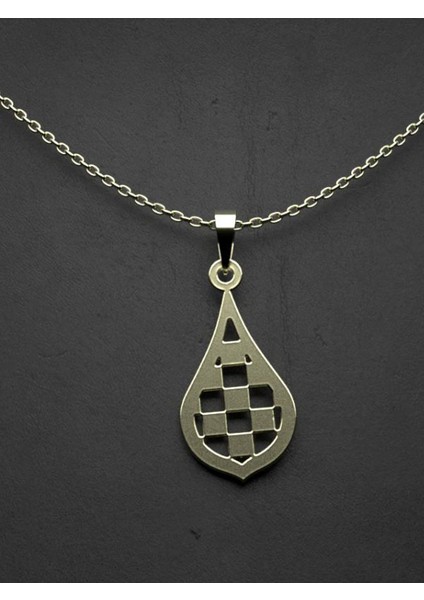 14 Ayar Altın Gözyaşı Damlası Kolye Ucu 0.5 Gr, KC11295 Kodlu