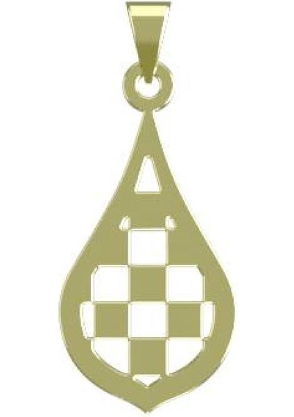 14 Ayar Altın Gözyaşı Damlası Kolye Ucu 0.5 Gr, KC11295 Kodlu