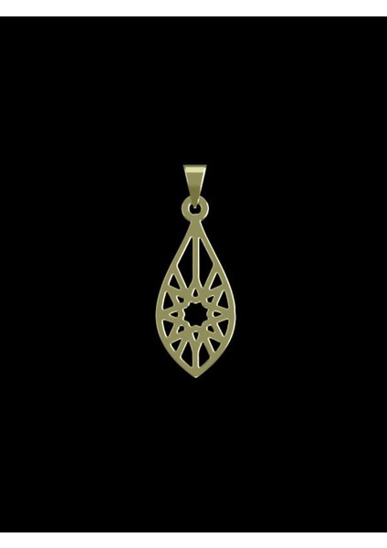 14 Ayar Altın Gözyaşı Damlası Kolye Ucu 0.5 Gr, KC11599 Kodlu