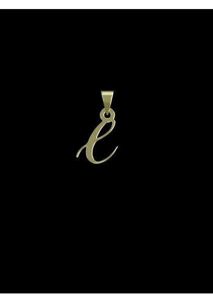 14 Ayar Altın E Harfi Kolye Ucu 0.5 Gr, KC12319 Kodlu