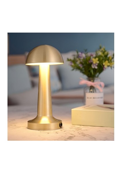 Şarjlı Modern Tasarım Dokunmatik Masa Lambası – USB ile Şarj Edilebilir, Taşınabilir ve Işık Ayarlı