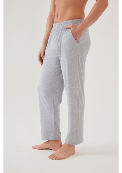 Erkek Pamuklu Ekose-Lacivert 2'li Tek Alt Pijama modelleri