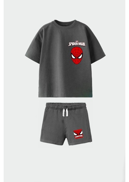 Erkek Çocuk Pamuklu Bisiklet Yaka Baskılı Tshirt ve Şort Alt Üst Takım fiyatları