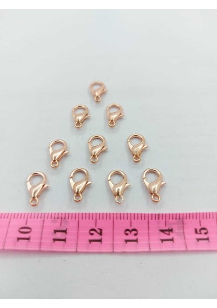 Roze Renk Papağan Klips 1 cm 10 Adet