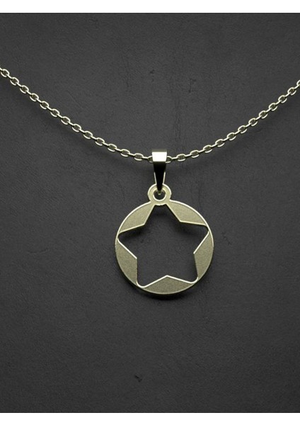 14 Ayar Altın Yıldız Kolye Ucu 0.5 Gr, KC15342 Kodlu