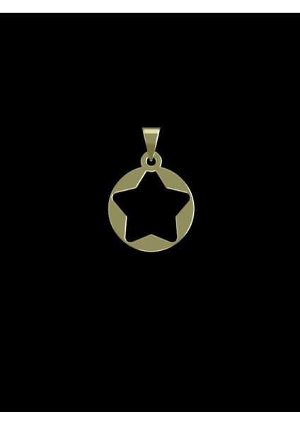 14 Ayar Altın Yıldız Kolye Ucu 0.5 Gr, KC15342 Kodlu