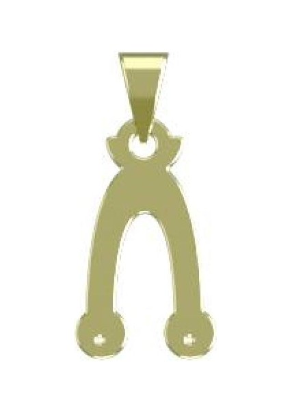 14 Ayar Altın Geometrik Kolye Ucu 0.5 Gr, KC11848 Kodlu