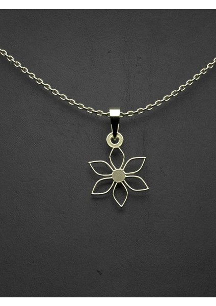 14 Ayar Altın Çiçek Kolye Ucu 0.5 Gr, KC12571 Kodlu