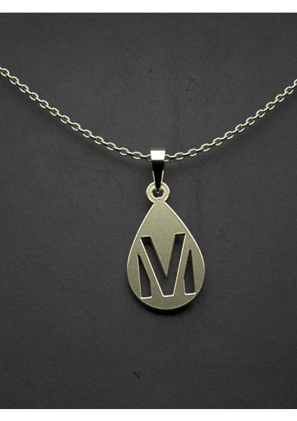 14 Ayar Altın M Harfi Kolye Ucu 0.5 Gr, KC12538 Kodlu