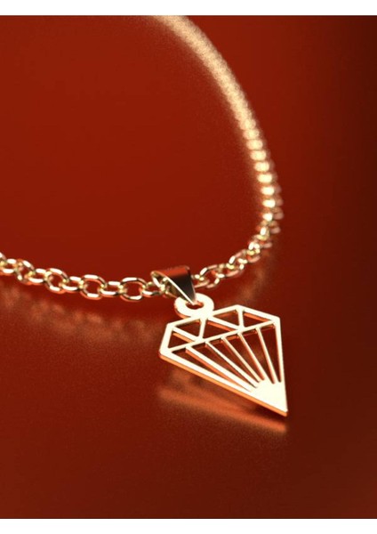 14 Ayar Altın Elmas Kolye Ucu 0.5 Gr, KC14624 Kodlu fırsatları