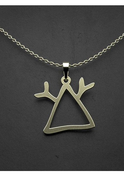 14 Ayar Altın Geometrik Kolye Ucu 0.5 Gr, KC16196 Kodlu