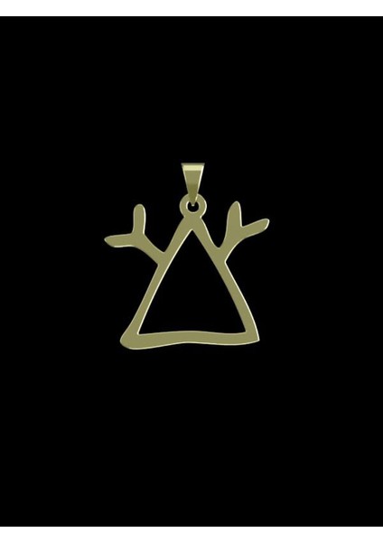 14 Ayar Altın Geometrik Kolye Ucu 0.5 Gr, KC16196 Kodlu