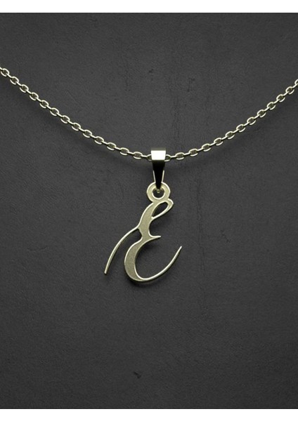 14 Ayar Altın E Harfi Kolye Ucu 0.5 Gr, KC10947 Kodlu