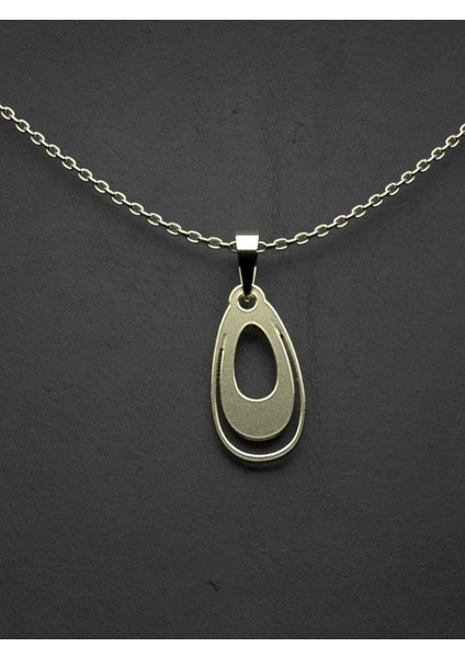 14 Ayar Altın Gözyaşı Damlası Kolye Ucu 0.5 Gr, KC10457 Kodlu