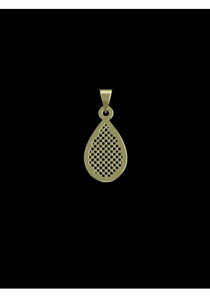 14 Ayar Altın Gözyaşı Damlası Kolye Ucu 0.5 Gr, KC10538 Kodlu